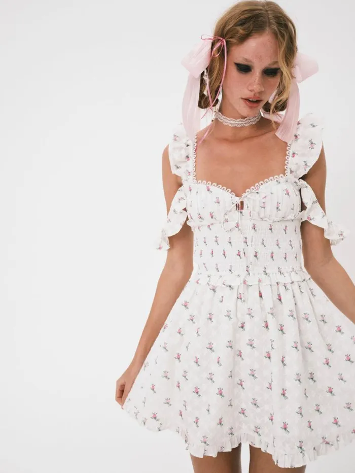 For Love and Lemons Dresses Palmero Mini Dress White 8211 Women