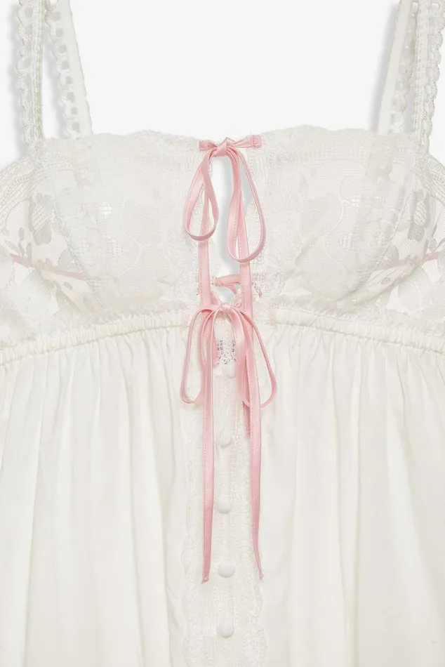 For Love and Lemons Lingerie Alexa Slip Dress White 8211 Women