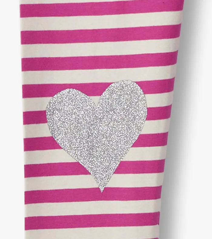 Girls Fun Hearts Waist Leggings Hatley