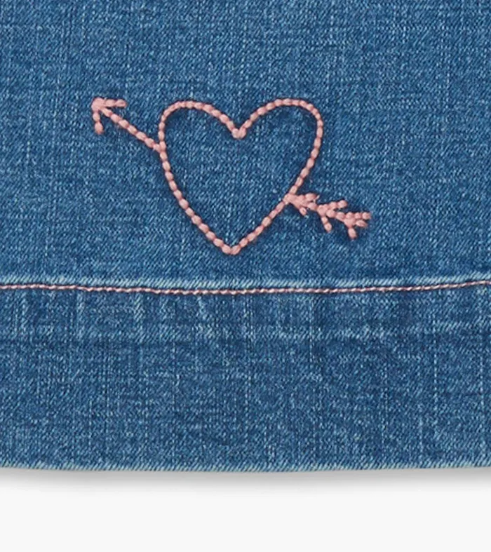 Girls Stretch Denim Wide Leg Pants Hatley