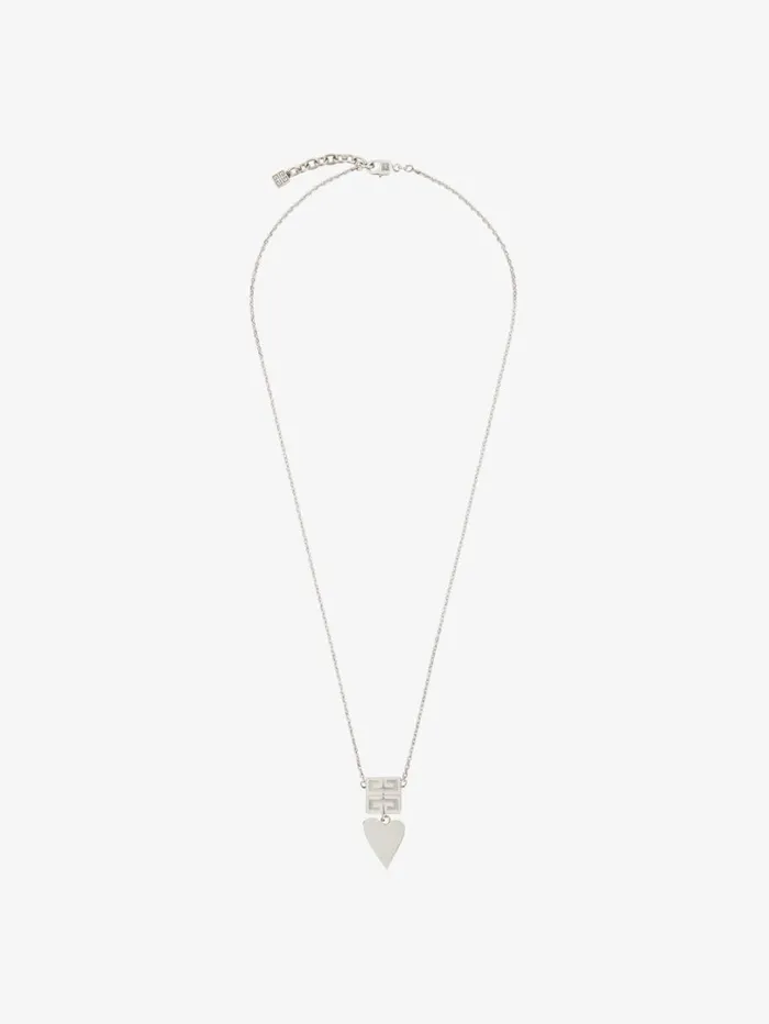 Givenchy 4G Necklace In Metal And Enamel Pinksilvery Women Jewelry Givenchy 4G Necklace In Metal And Enamel Pinksilvery Women Jewelry
