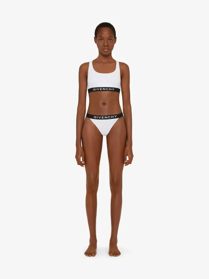 Givenchy Brassire In Jersey Bio With GIVENCHY 4G Signature White Women Bodysuits and Underwear