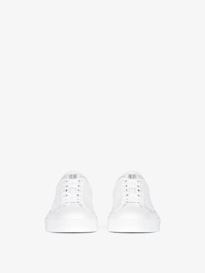 Givenchy City Sport Sneakers In GIVENCHY Leather White Men Sneakers