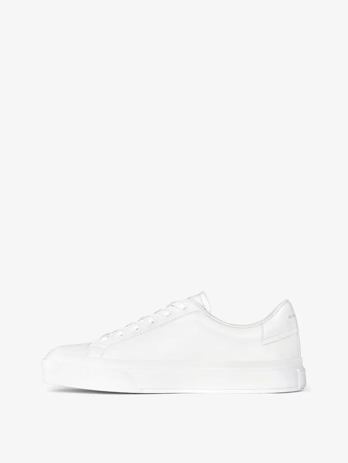 Givenchy City Sport Sneakers In GIVENCHY Leather White Men Sneakers