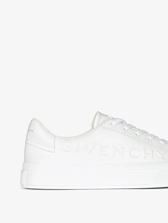 Givenchy City Sport Sneakers In GIVENCHY Leather White Men Sneakers