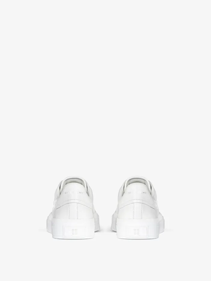 Givenchy City Sport Sneakers In GIVENCHY Leather White Men Sneakers