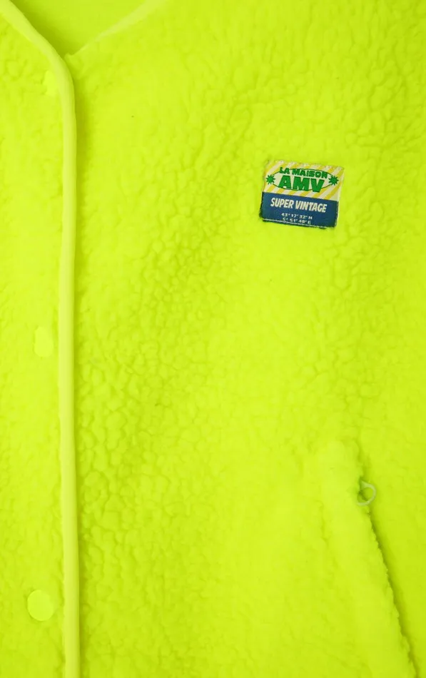Jacket Hoktown Neon Yellow Women American Vintage Jackets and Blazers