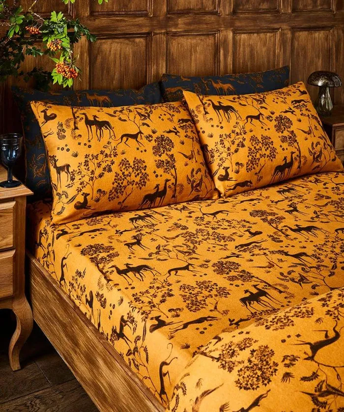 Joe Browns Bedding Homeware Woodland Wanderer Brushed Cotton Matching Bedding Orange