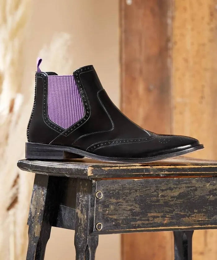 Joe Browns Shoes Boots and Trainers Men Tuned In Snappy Chelsea Boot Black