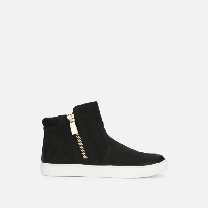 Kiera Nubuck Leather Sneaker Black Women Kenneth Cole Sneakers