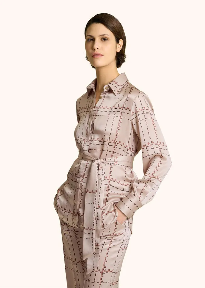 Kiton Blouses And Shirts PRINTED SILK SHIRT 8211 Women