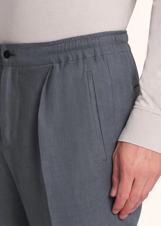 Kiton Pants TROUSERS LINEN 8211 Men