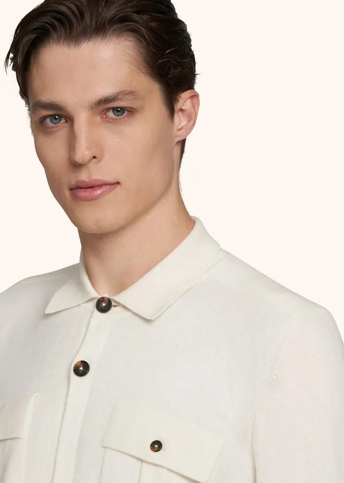 Kiton Shirts SHIRT JACKET CASHMERE 8211 Men