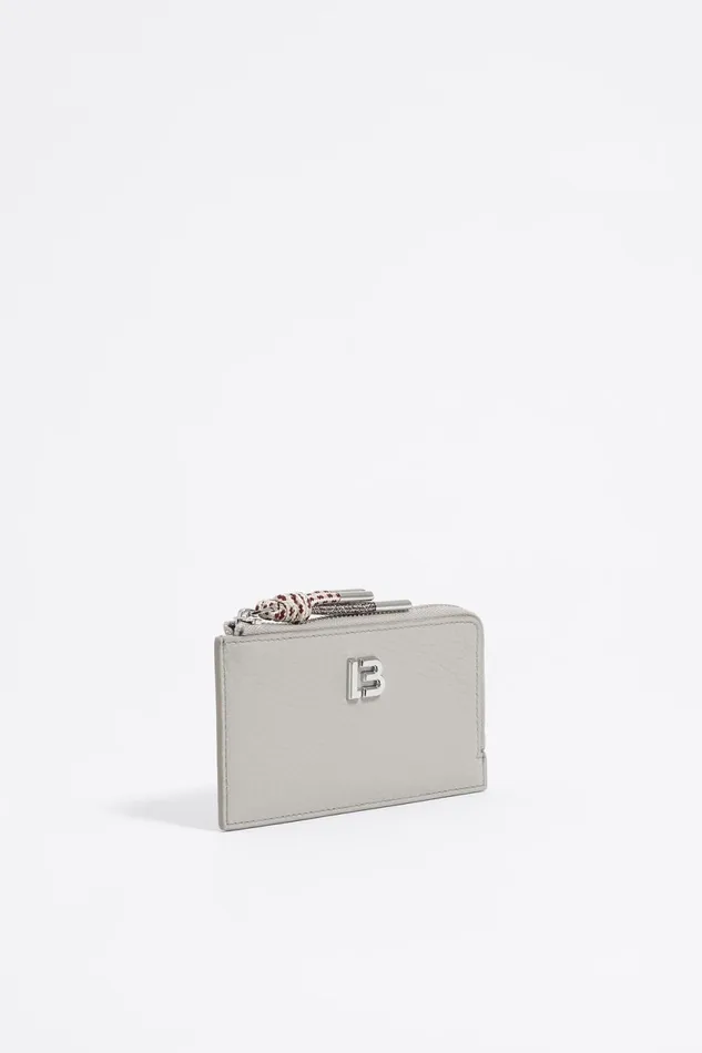 Light Grey Leather Coin Purse Light Grey Women Bimba Y Lola Wallets And Coin Purses
