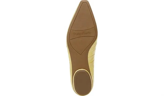 Loafers Women Franco Sarto Franco Balica Loafer Light Yellow Leather
