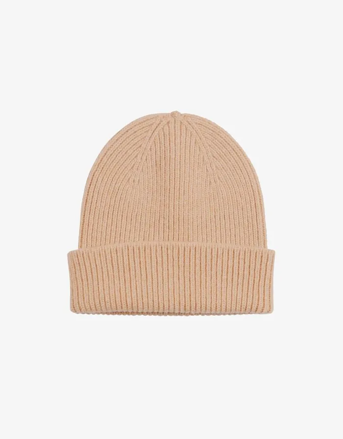 Men Beanies Colorful Standard Merino Wool Beanie Honey Beige