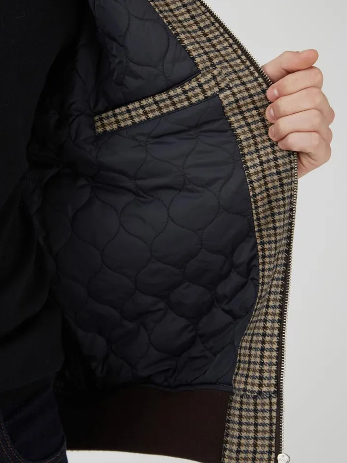 Men Ben Sherman Jackets and Outerwear Heritage Check Wool Blend Jacket