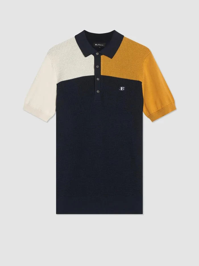 Men Ben Sherman Mod Knit Polos B By Colorblock Knit Polo Men Ben Sherman Mod Knit Polos B By Colorblock Knit Polo