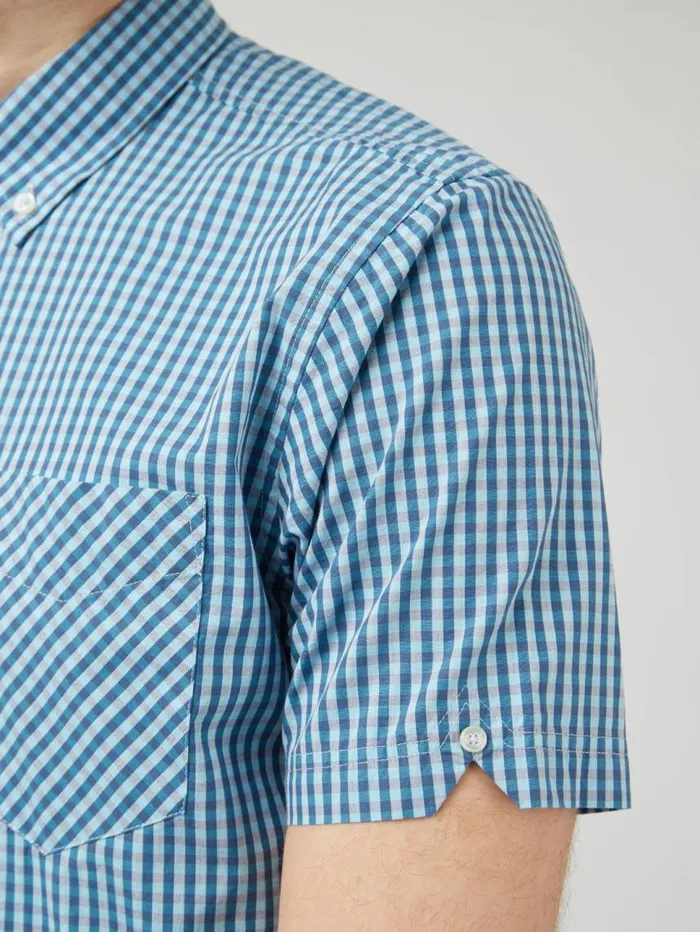 Men Ben Sherman Short Sleeve Shirts Signature Gingham ShortSleeve Shirt