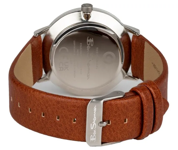 Men Ben Sherman Watches Strap Watch 41mm 8211 BrownWhiteSilver