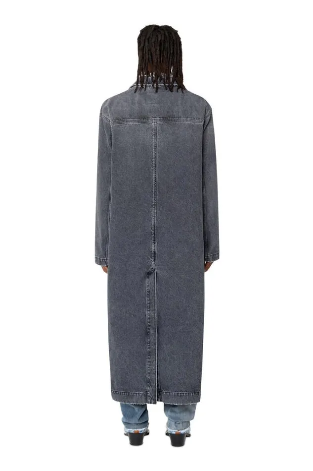 Men DRokuLongFsb1 Grey Diesel Outerwear And Jackets