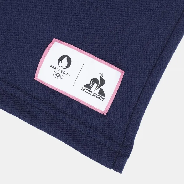 Men Le Coq Sportif Tshirts And Tops Paris 2024 TShirt Bleu Nuitmarshmallow Men Le Coq Sportif Tshirts And Tops Paris 2024 TShirt Bleu Nuitmarshmallow