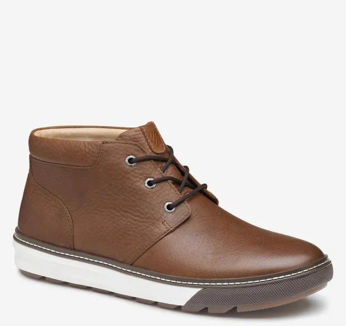 Men Mcguffey Lug Chukka Boot Brown Waterproof Full Grain JohnstonandMurphy Boots