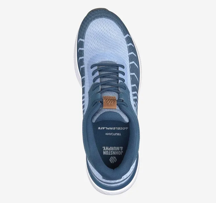 Men Miles Knit UThroat Blue Multi Knit JohnstonandMurphy Sneakers