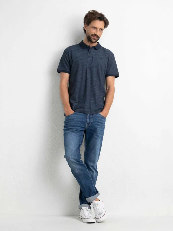 Men Polo Shirts Petrol Industries Classic Polo Shirt Petrol Blue
