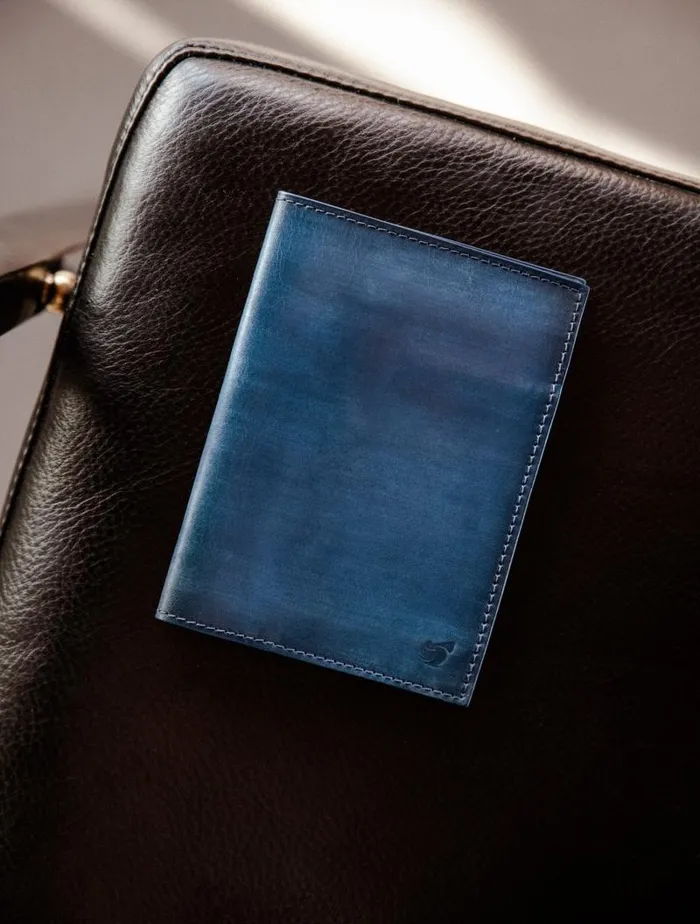 Men Small Leather Goods Bobbies Rio Navy Patina