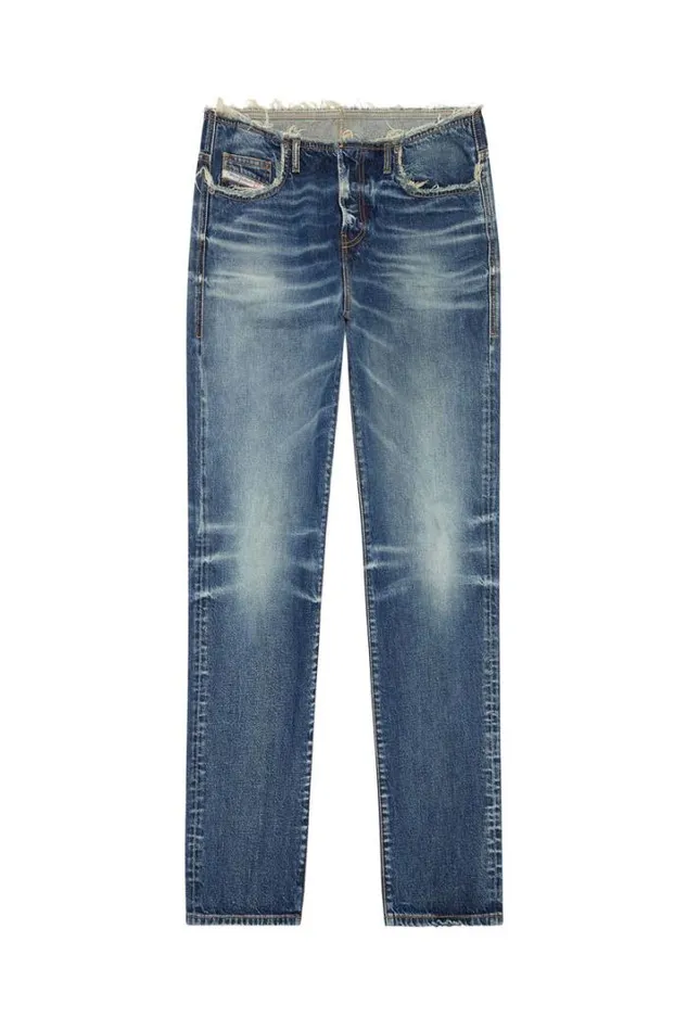 Men Straight Jeans DPend 09g92 Dark Blue Diesel Straight Men Straight Jeans DPend 09g92 Dark Blue Diesel Straight