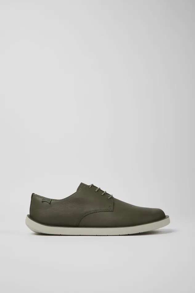 Men Wagon Green Leather Shoes Camper Casual Shoes Men Wagon Green Leather Shoes Camper Casual Shoes
