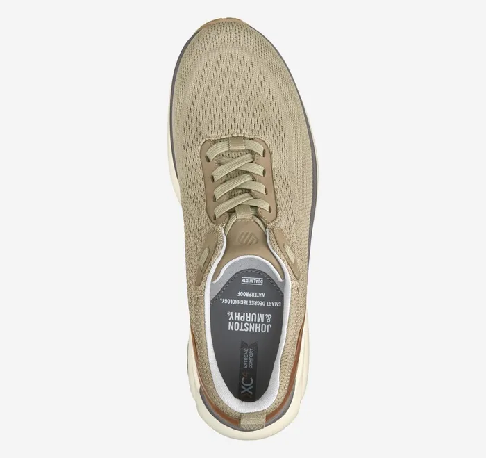 Men Xc4 Tr4Sport Hybrid Taupe Waterproof Knit JohnstonandMurphy LaceUps