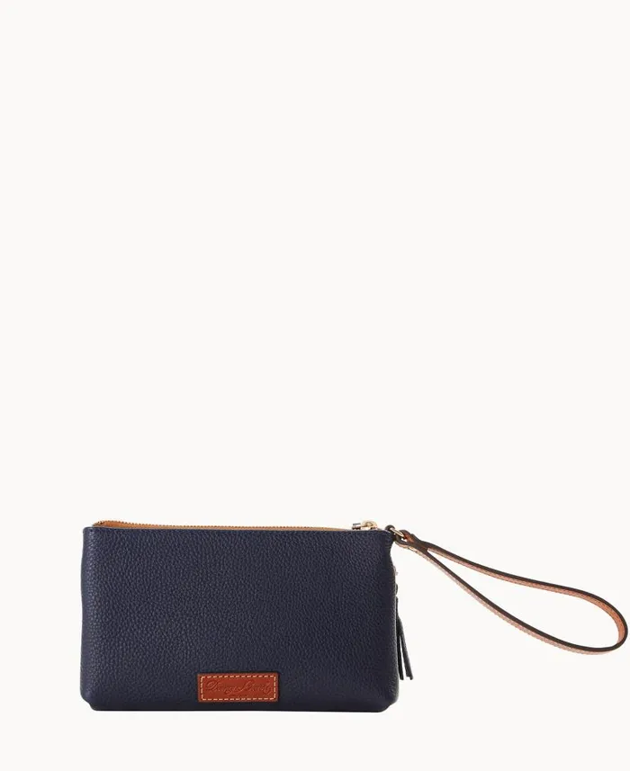 MLB Braves Double Zip Wristlet Braves ManWoman Dooney and Bourke Wallets