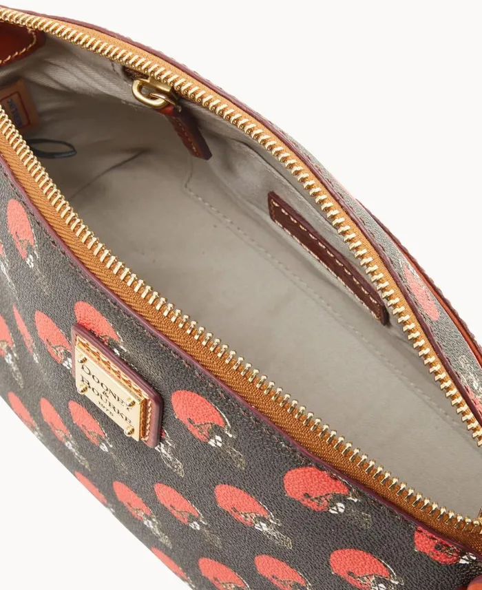NFL Browns Suki Crossbody Med Wristlet Browns Woman Dooney and Bourke Crossbodies NFL Browns Suki Crossbody Med Wristlet Browns Woman Dooney and Bourke Crossbodies