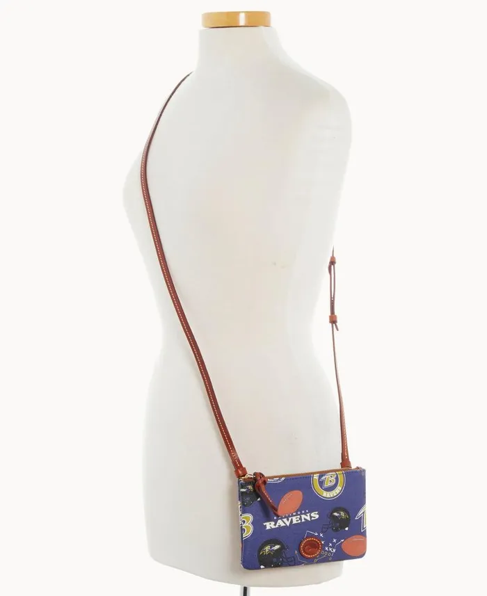 NFL Ravens Top Zip Crossbody Ravens Woman Dooney and Bourke Crossbodies NFL Ravens Top Zip Crossbody Ravens Woman Dooney and Bourke Crossbodies
