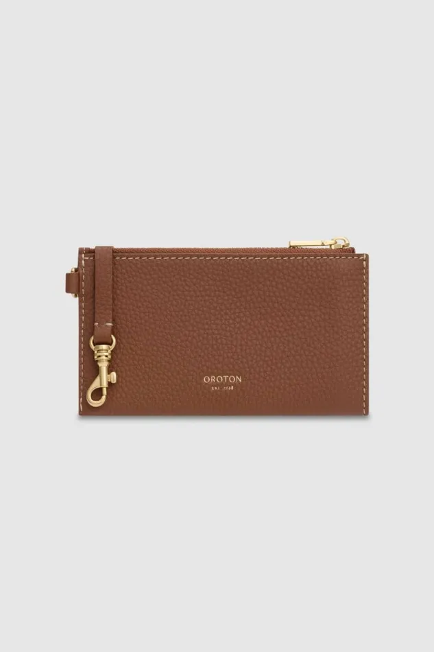 Oroton Margot Wallet and Pouch Whiskey Women Wallets
