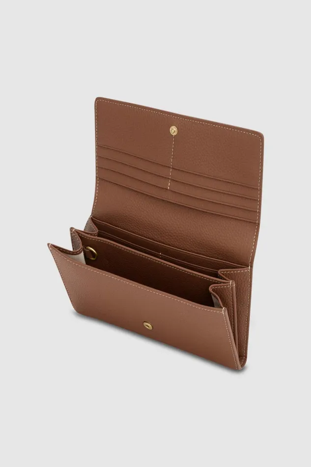 Oroton Margot Wallet and Pouch Whiskey Women Wallets