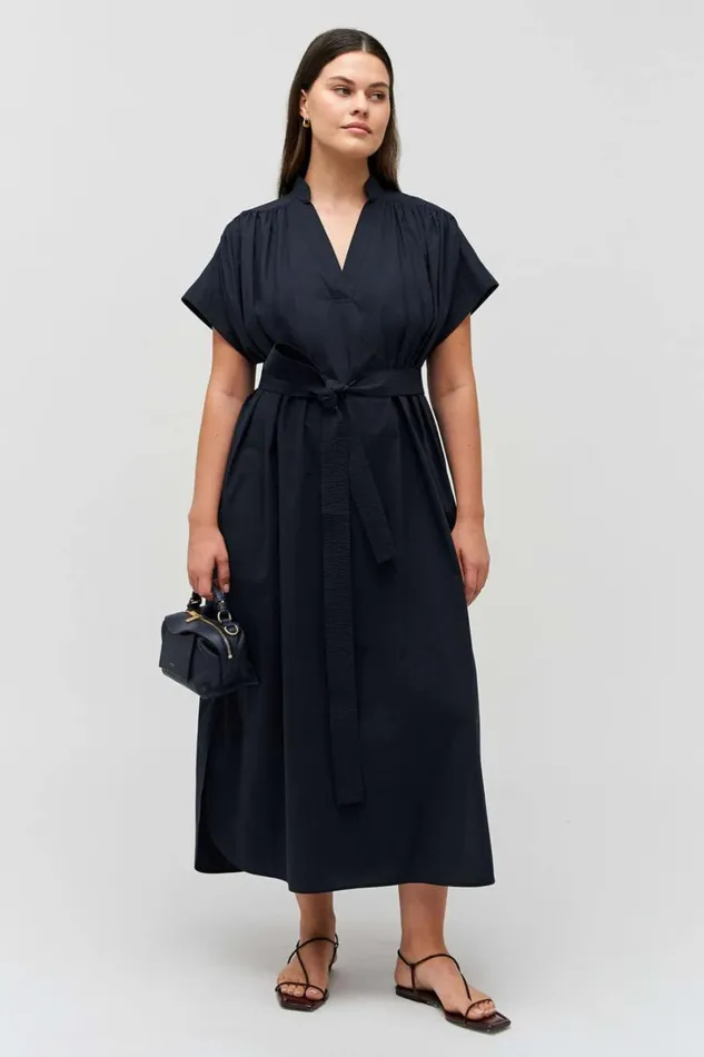 Oroton Rae Gathered Dress North Sea Women Dresses