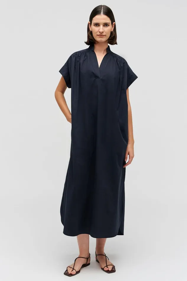 Oroton Rae Gathered Dress North Sea Women Dresses