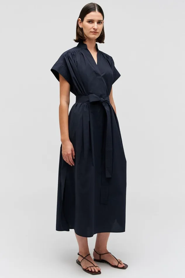 Oroton Rae Gathered Dress North Sea Women Dresses