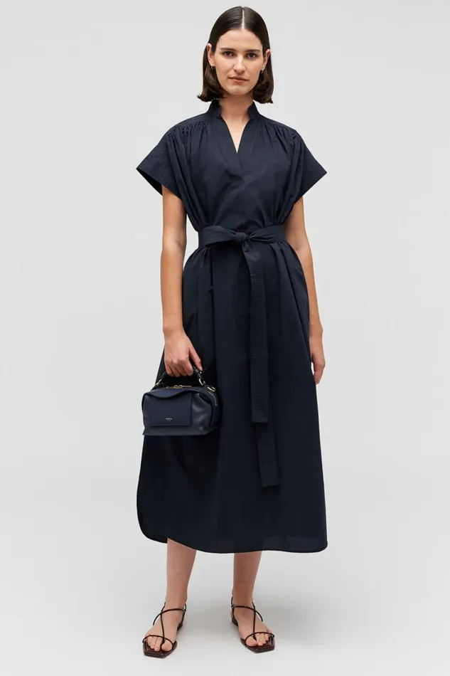 Oroton Rae Gathered Dress North Sea Women Dresses