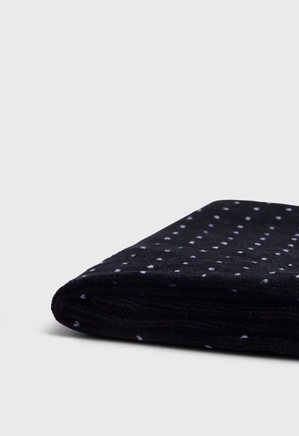 Paulstuart Socks Mens Pindot Dress Sock Black
