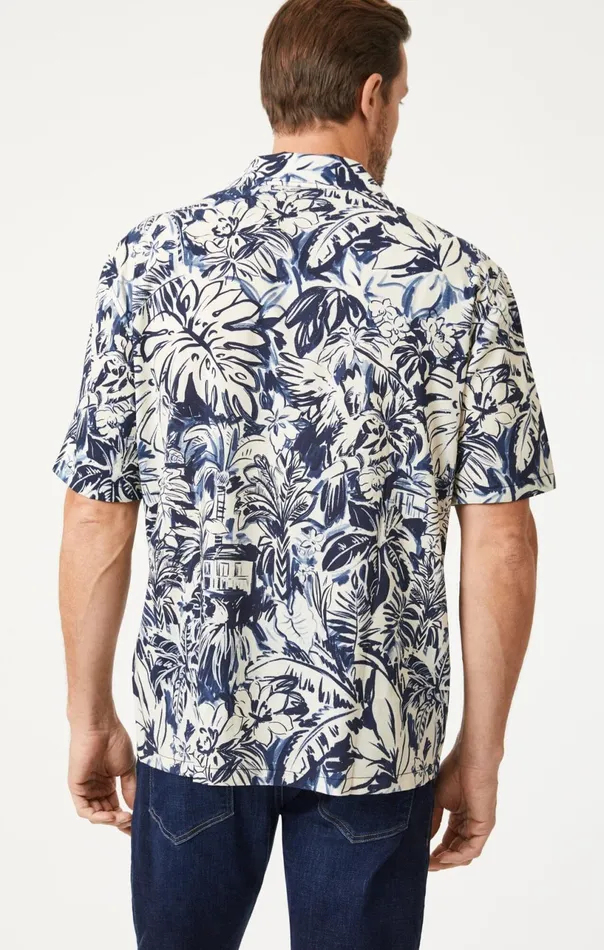 Printed Shirt In Dark Denim Men Mavi Jeans TShirts Printed Shirt In Dark Denim Men Mavi Jeans TShirts