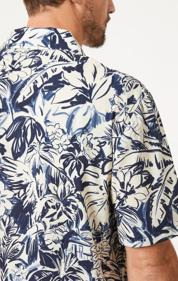 Printed Shirt In Dark Denim Men Mavi Jeans TShirts Printed Shirt In Dark Denim Men Mavi Jeans TShirts