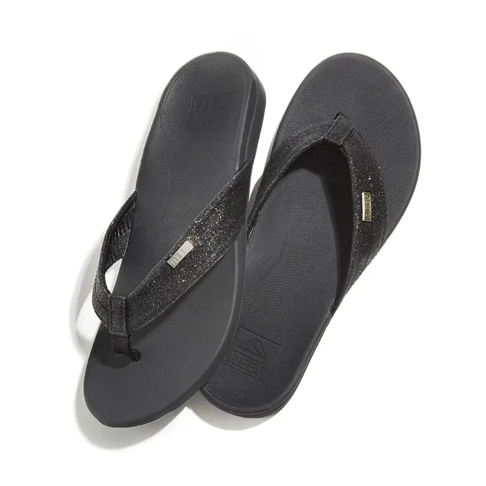 Reef Sandals OrthoSpring Blackblack Glitter 8211 Women