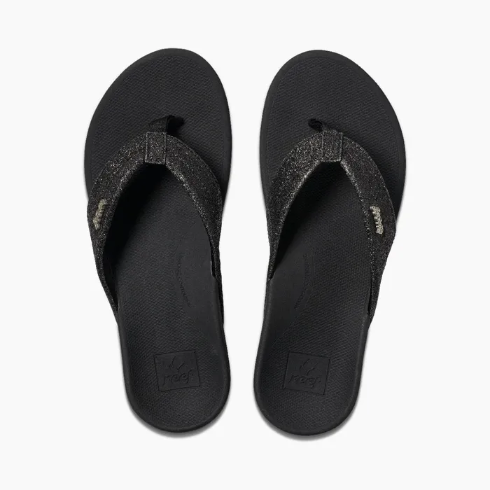 Reef Sandals OrthoSpring Blackblack Glitter 8211 Women