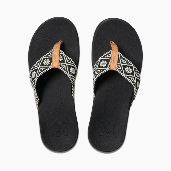 Reef Sandals Ortho Woven Blackwhite 8211 Women
