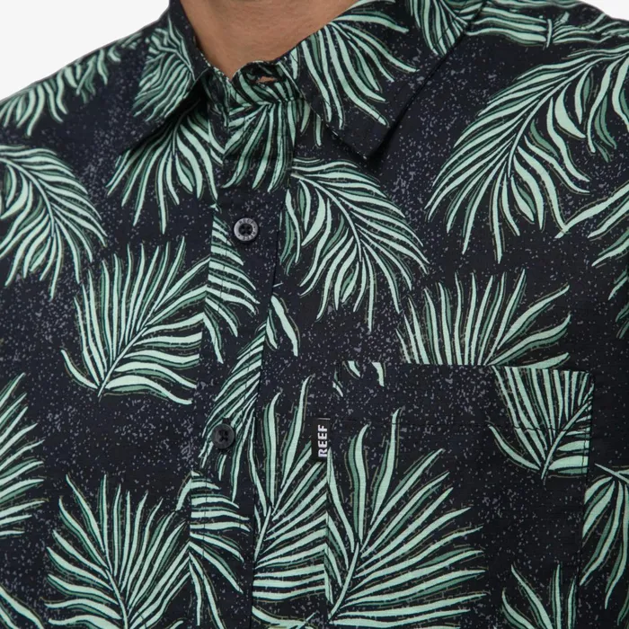 Reef TShirts and Shirts Culber Short Sleeve Shirt Caviar 8211 Men