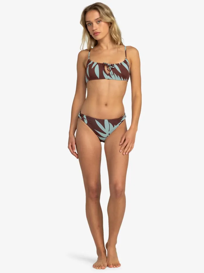 Roxy Bikinis Palm Cruz Bralette Bikini Top Bitter Chocolate Palmeria 8211 Women
